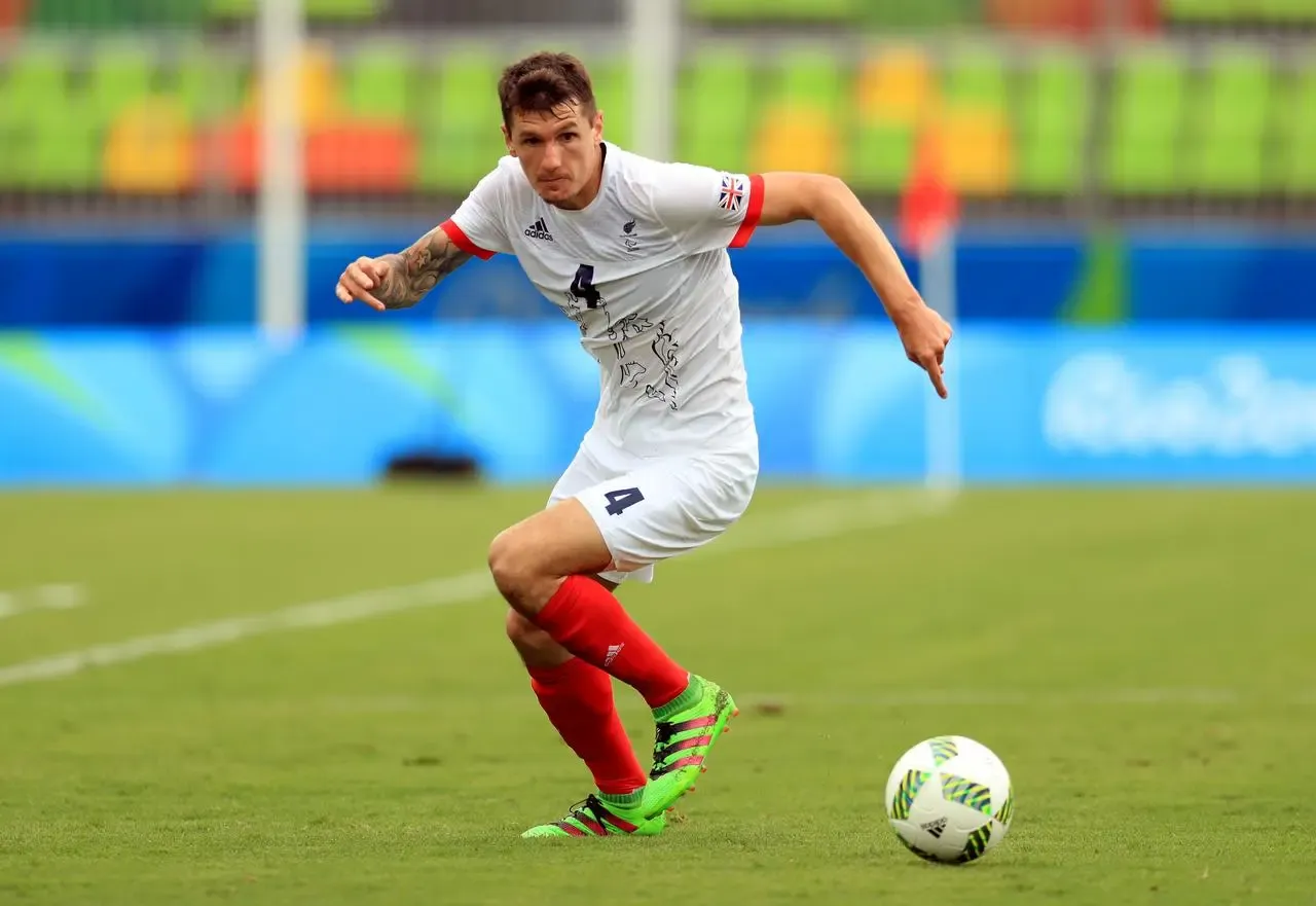 Matt Crossen in action during the Men’s 7-a-side Football at the 2016 Paralympic Games in Rio, Brazil.