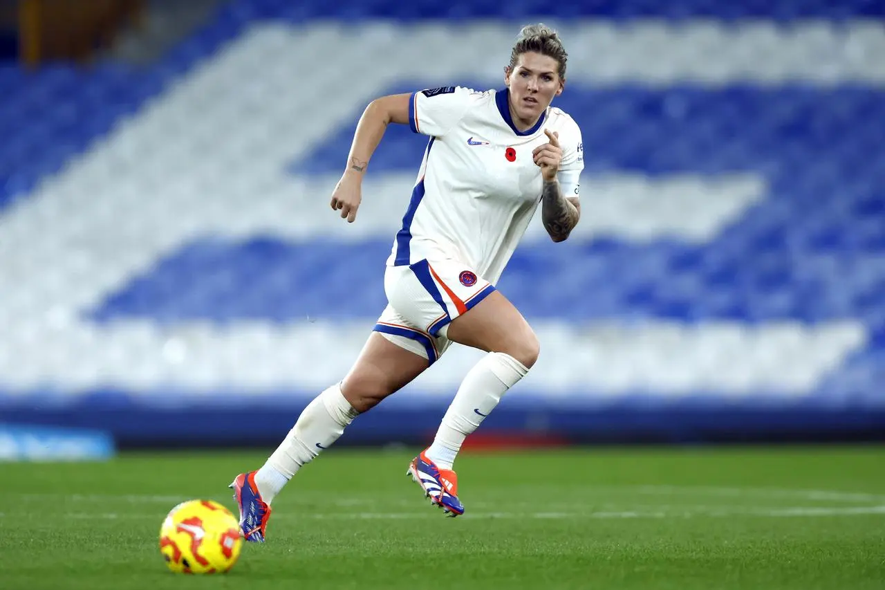 Millie Bright in action for Chelsea