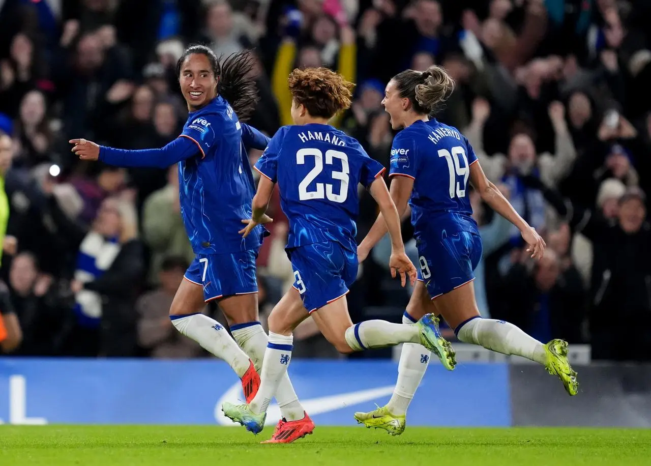 Ramirez celebrating her goal