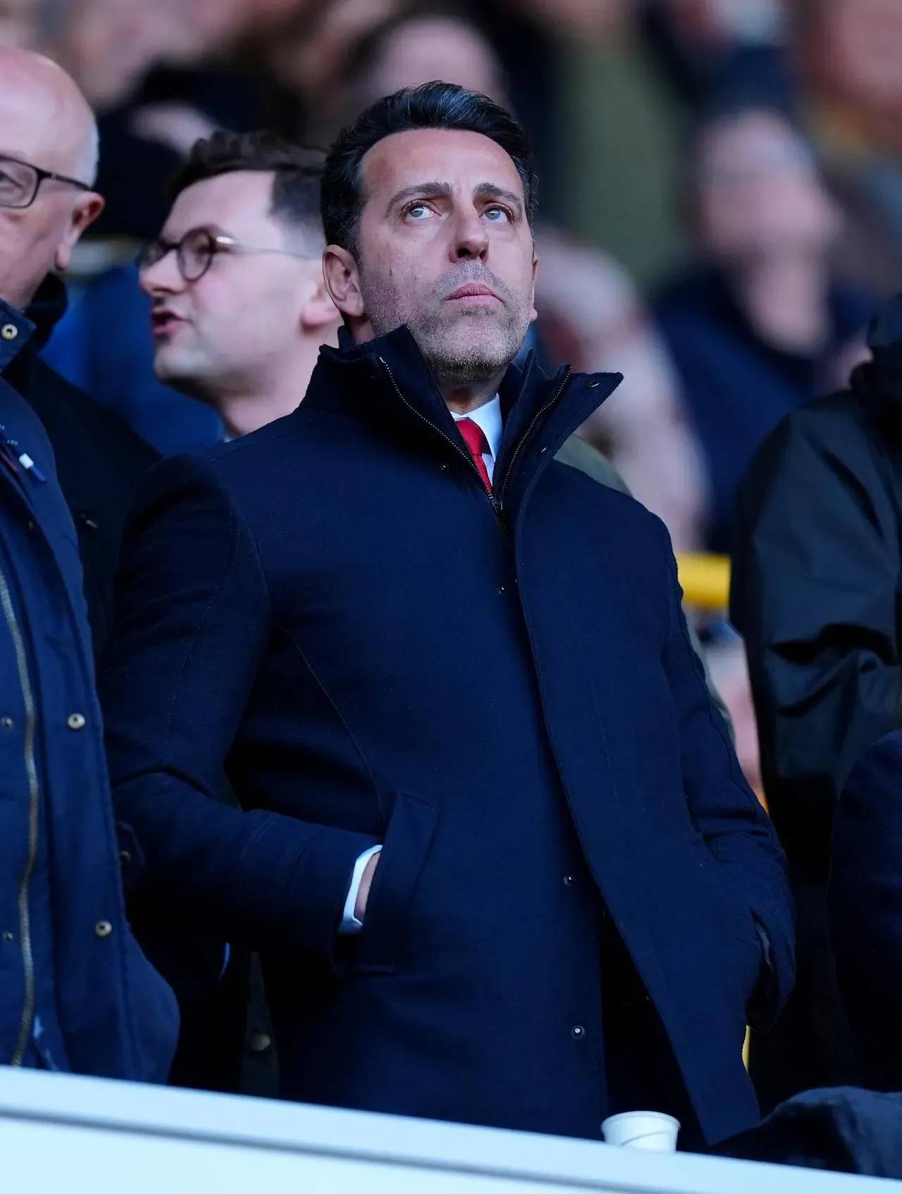 Arsenal sporting director Edu in the directors' box