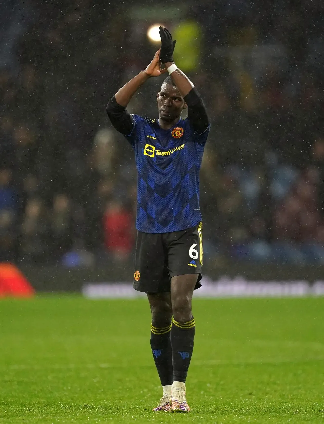 Manchester United’s Paul Pogba applauds the fans after the Premier League match at Turf Moor, Burnley