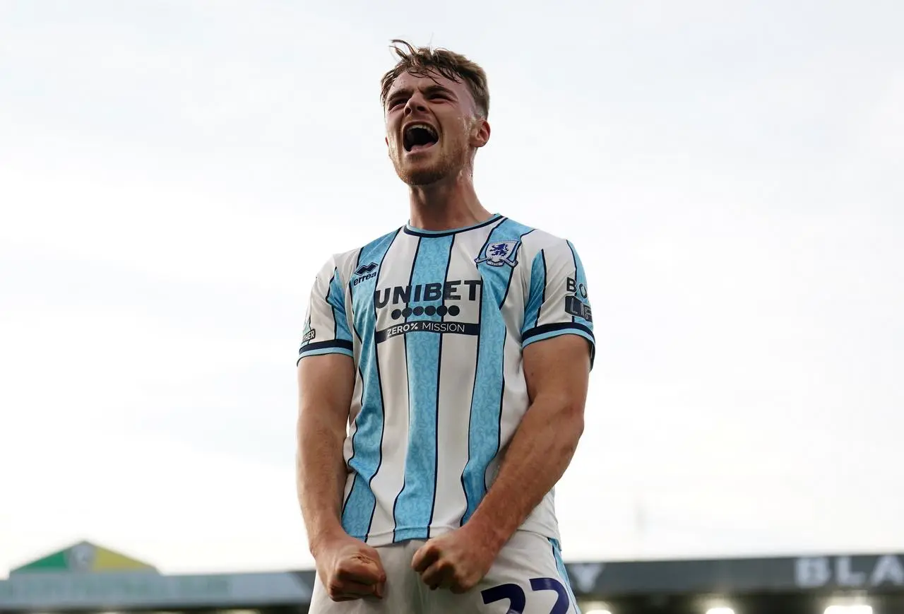 Tommy Conway celebrates