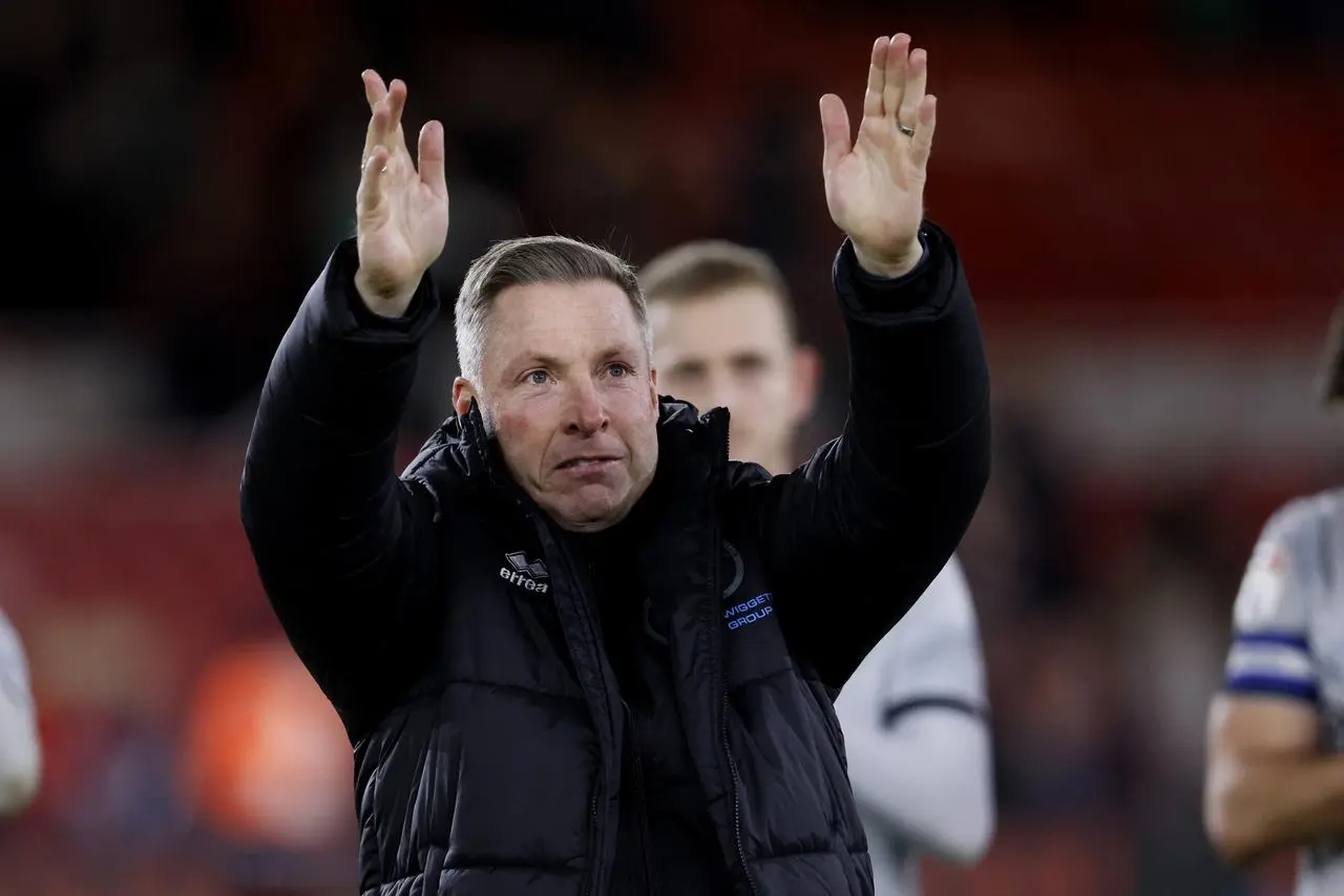 Neil Harris says farewell to the Millwall fans earlier this month