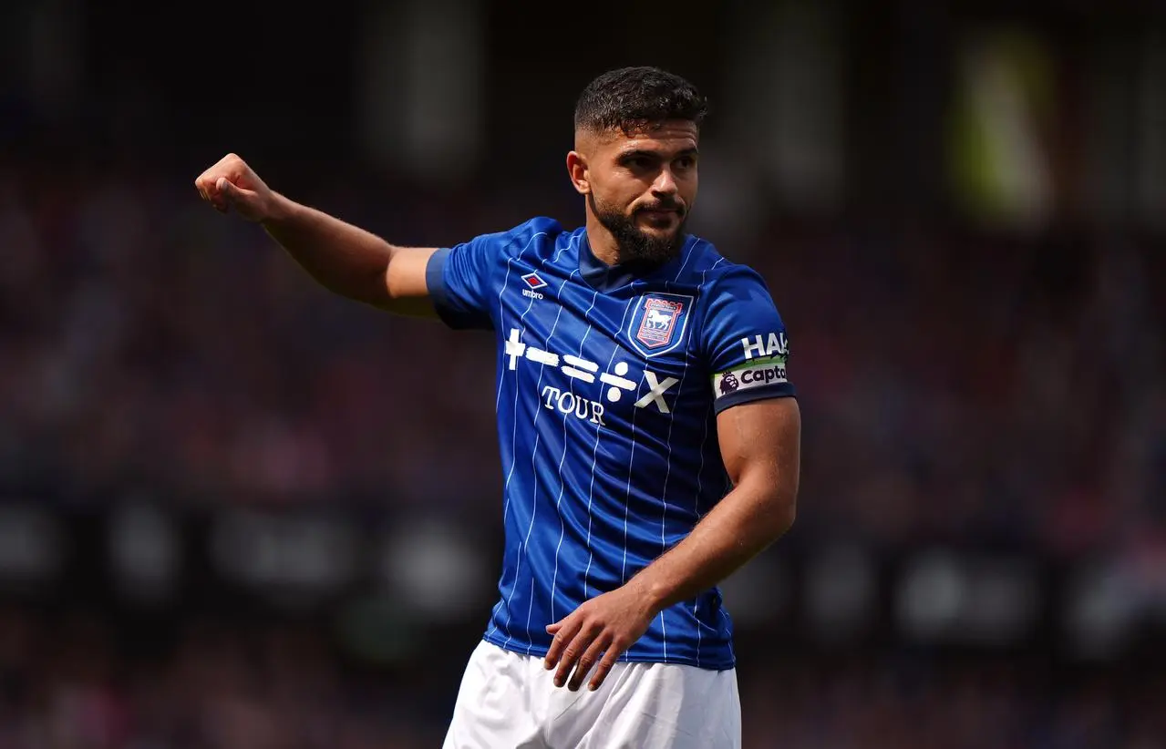 Ipswich captain Sam Morsy during the Premier League match against Liverpool at Portman Road in August