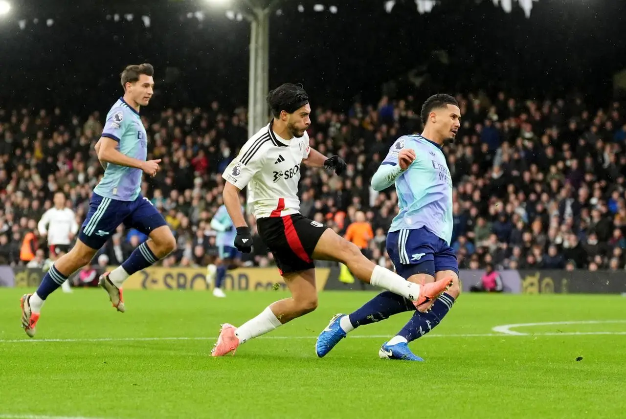 Raul Jimenez fires Fulham in front against Arsenal