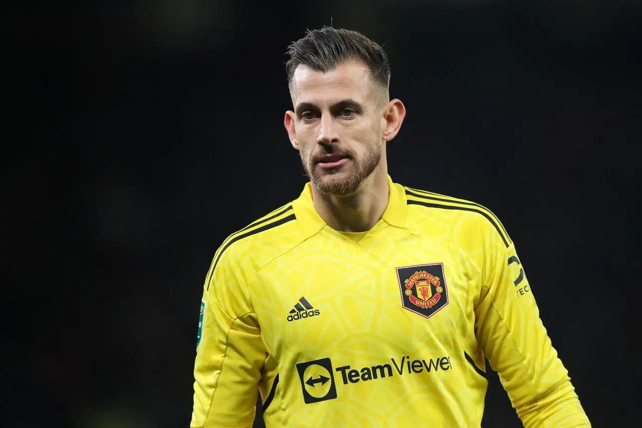 Manchester United goalkeeper Martin Dubravka during a Carabao Cup fourth round match against Burnley at Old Trafford