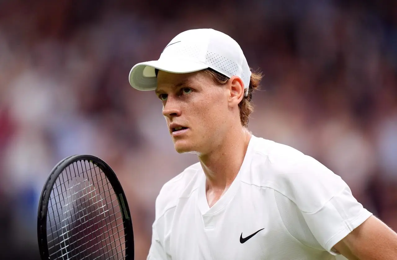 Jannik Sinner pictured at Wimbledon 2024