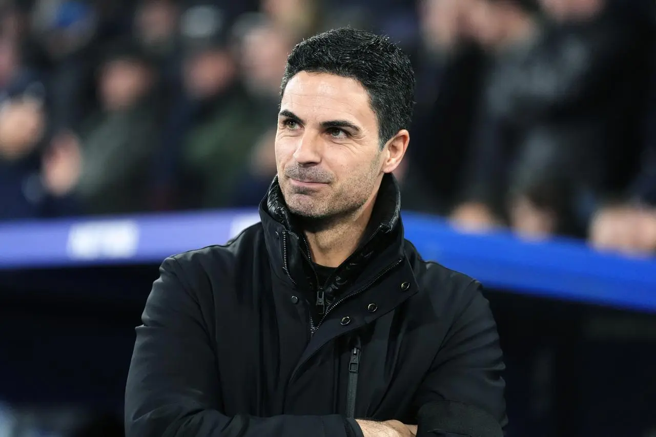 Arsenal manager Mikel Arteta during a Premier League match at Crystal Palace