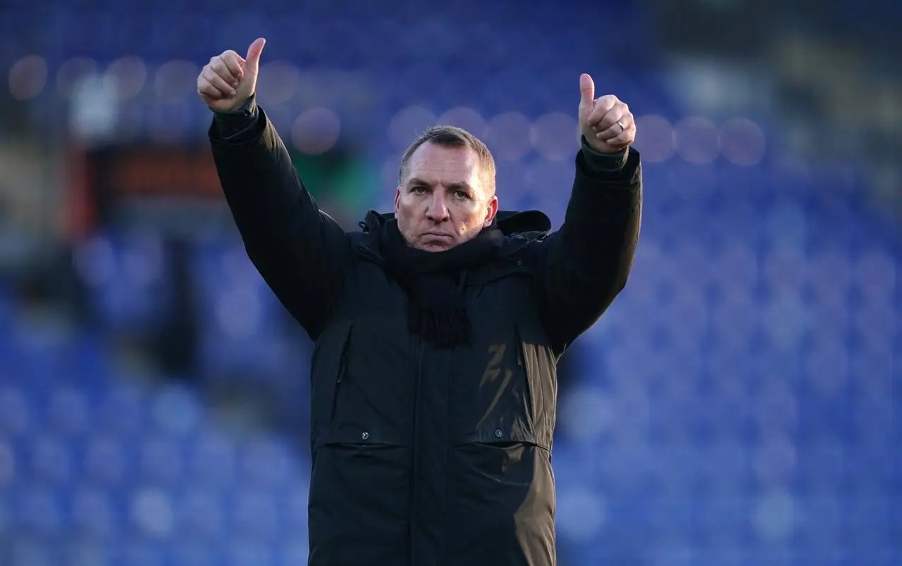 Brendan Rodgers salutes the fans