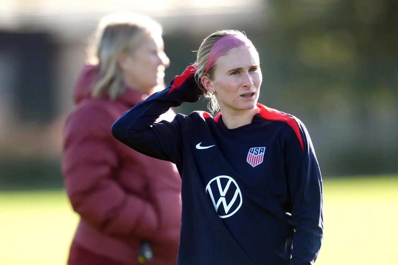 USA’s Jenna Nighswonger during a training session