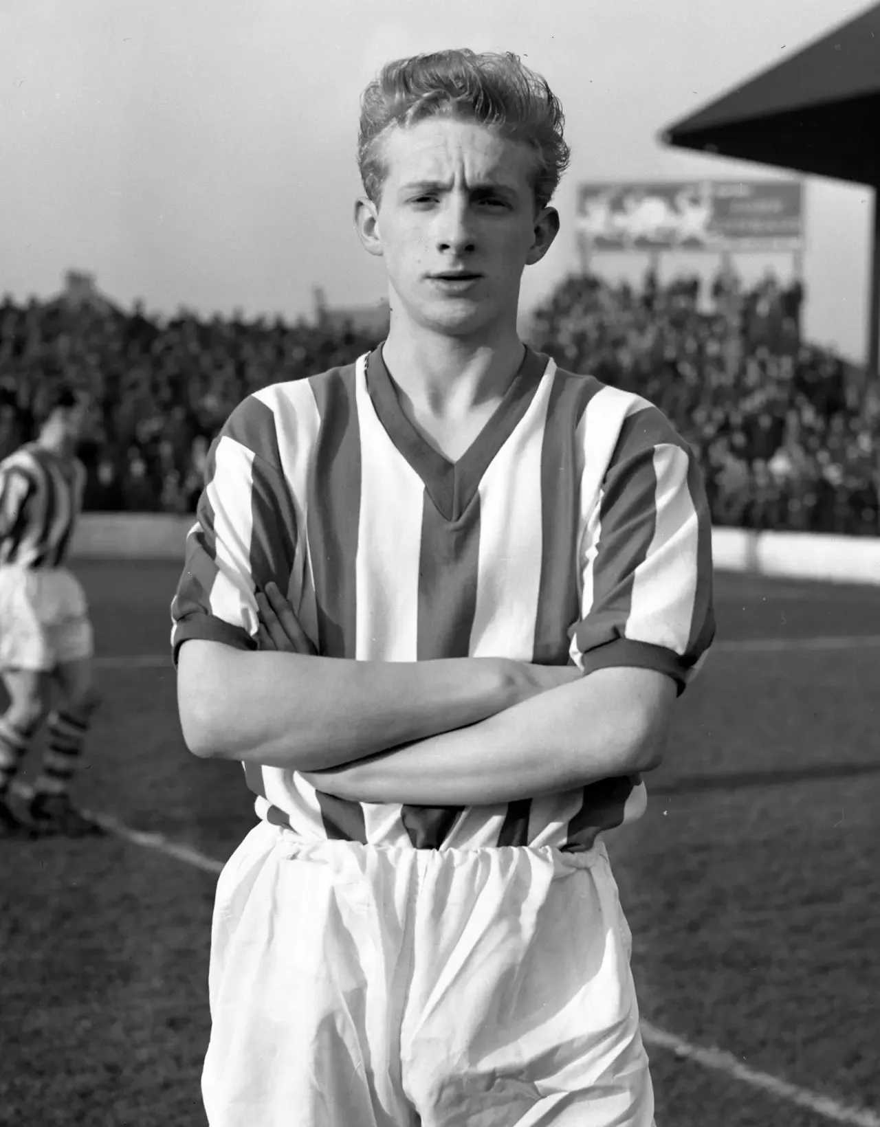 Huddersfield Town inside-right Denis Law 