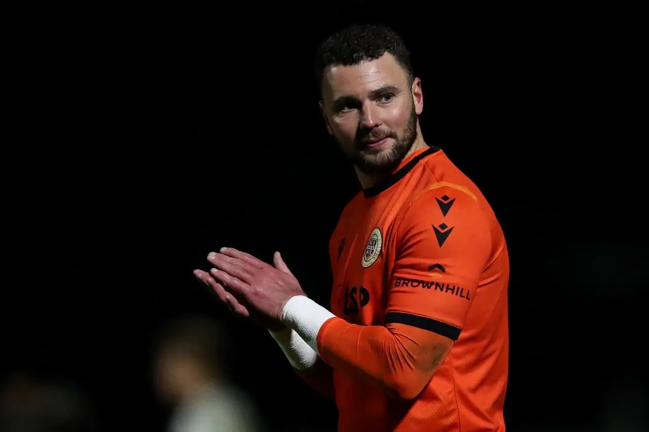 Bromley goalkeeper Grant Smith reacts after a game