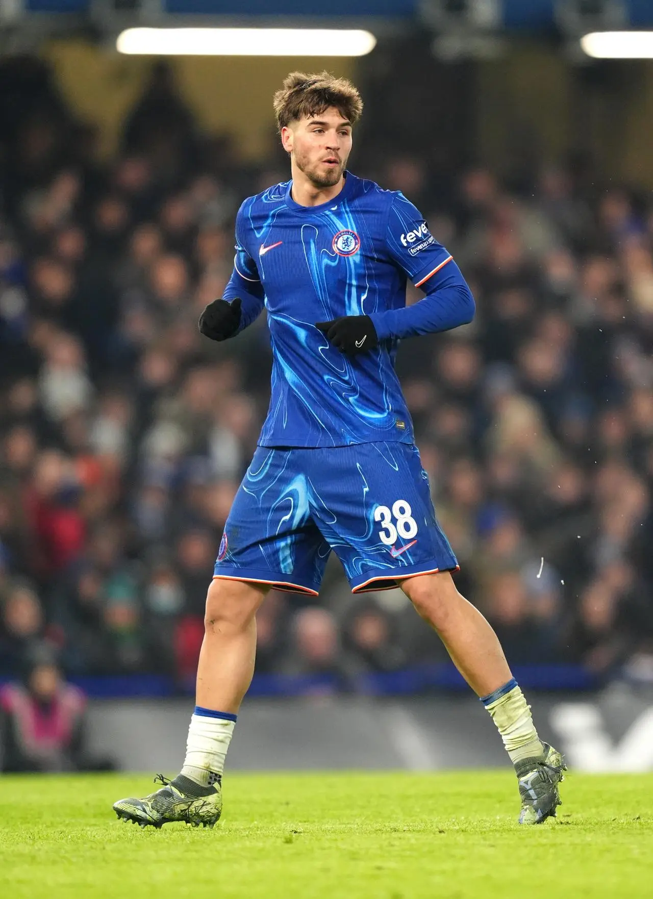 Marc Guiu playing against Morecambe