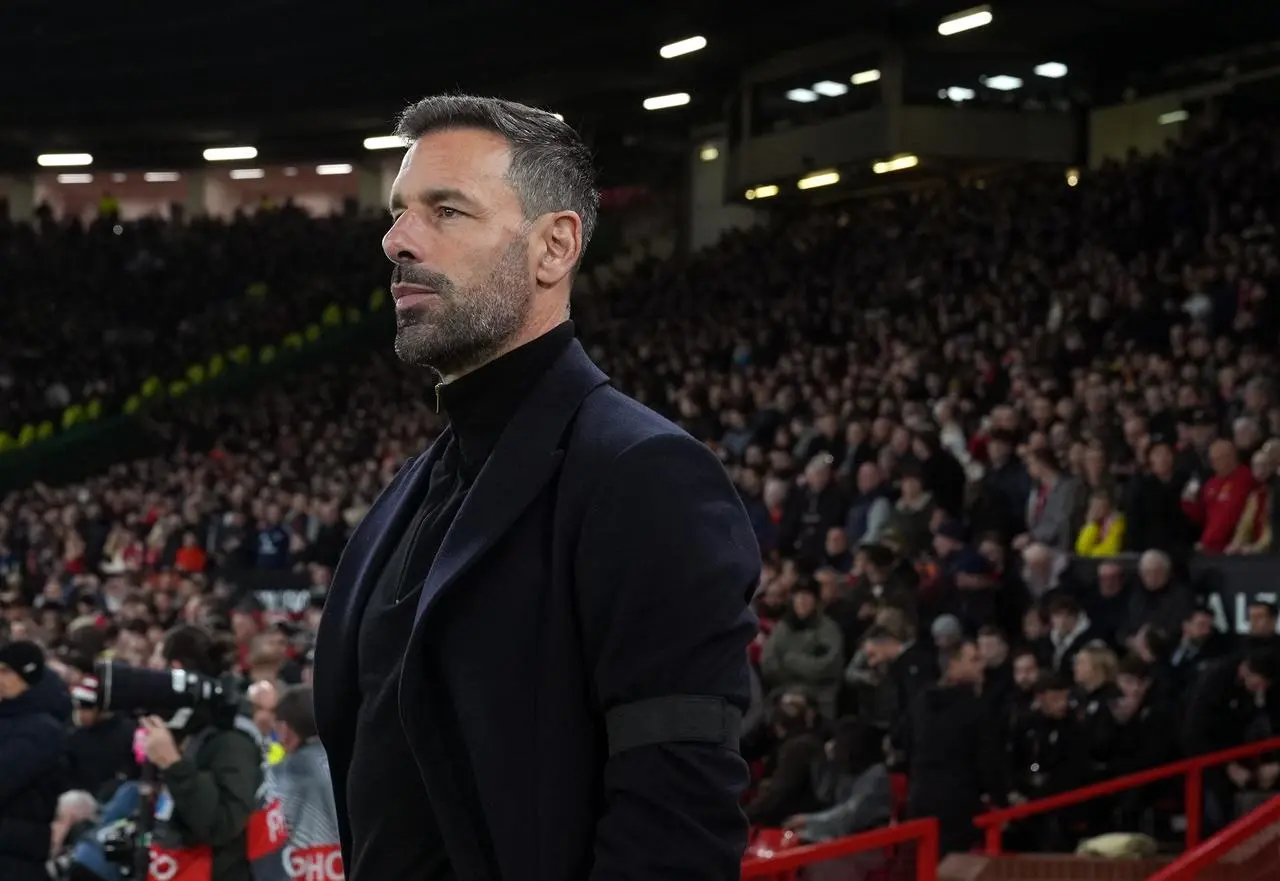 Former Manchester United interim manager Ruud van Nistelrooy at Old Trafford