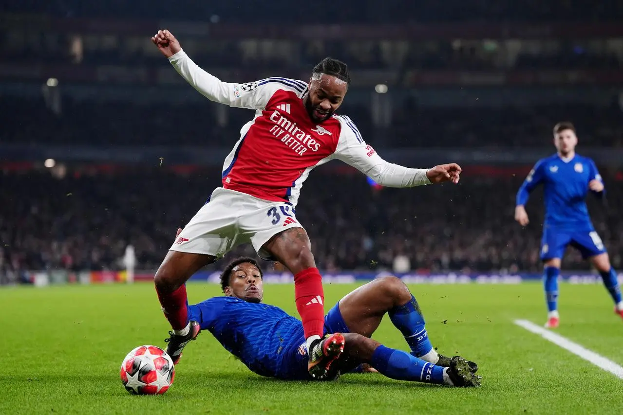 Raheem Sterling is on a season-long loan at Arsenal from Chelsea