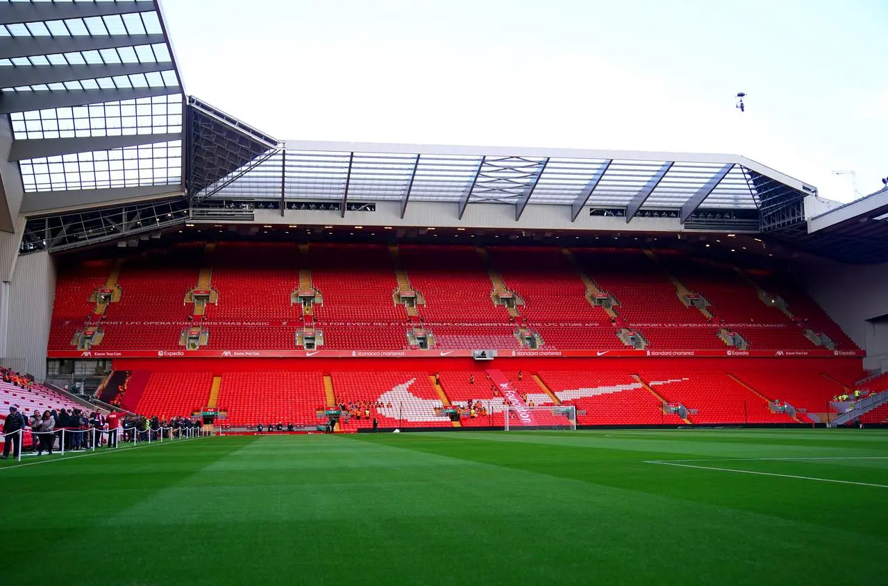 Liverpool's redeveloped Anfield Road Stand