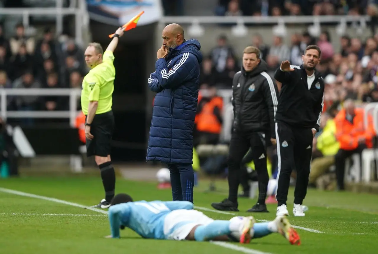 Nottingham Forest manager Nuno Espirito Santo on the touchline