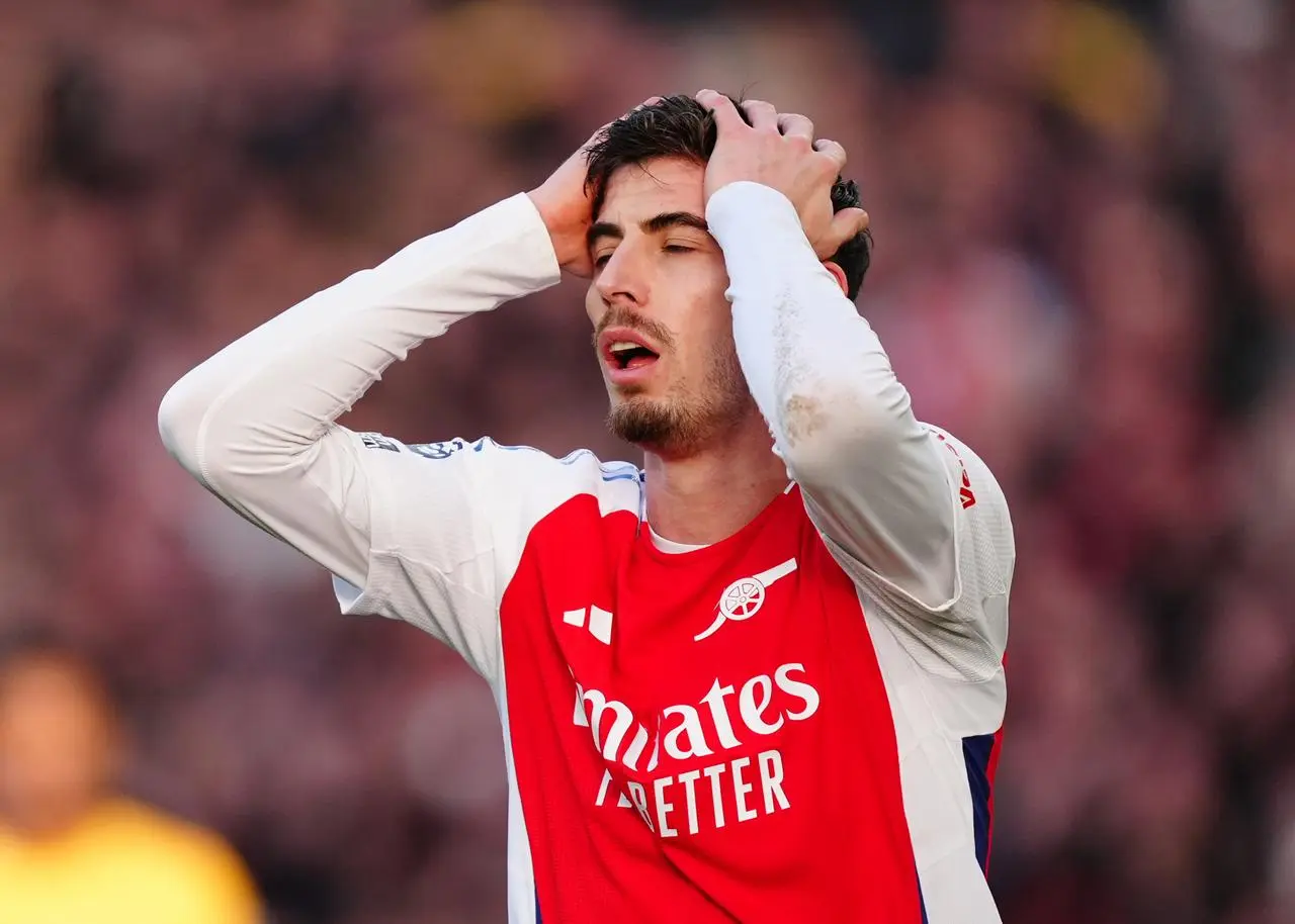 Kai Havertz in action for Arsenal (Mike Egerton/PA)