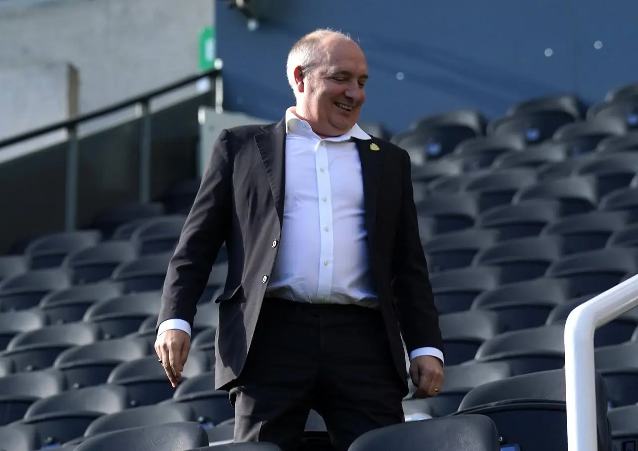 Newcastle chief executive Darren Eales in the stands ahead of a Premier League match at St James’ Park