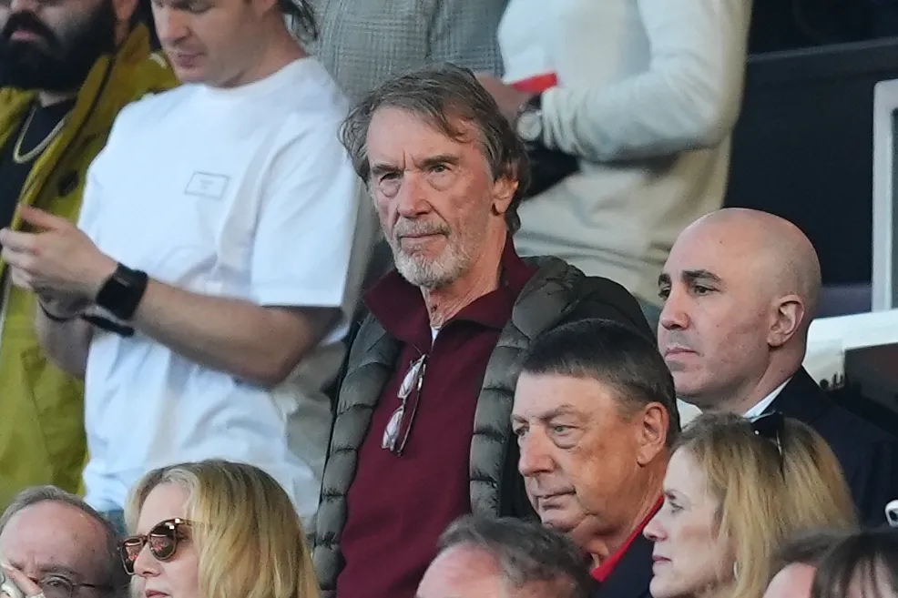 Sir Jim Ratcliffe at Manchester United's 1-1 draw with Arsenal on Sunday (Martin Rickett/PA)