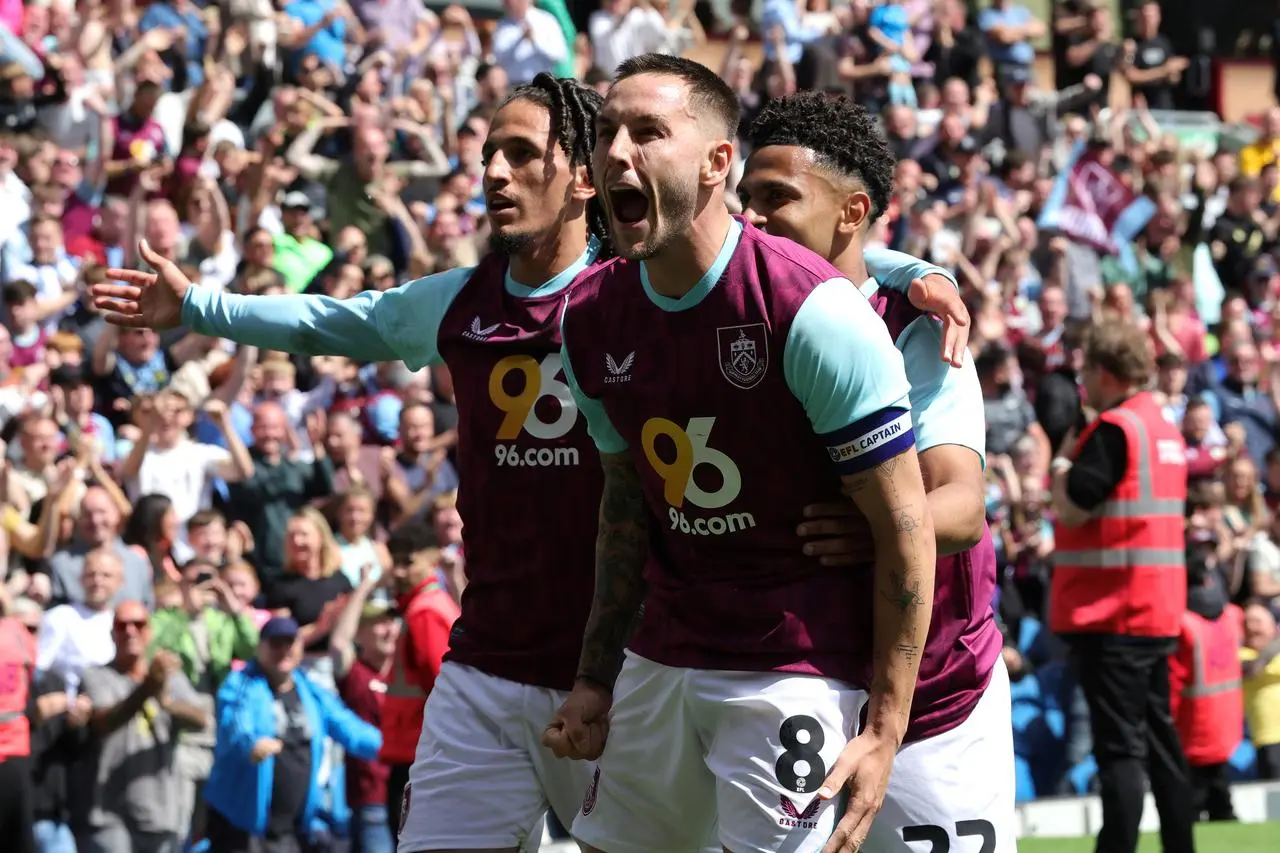 Josh Brownhill celebrates scoring