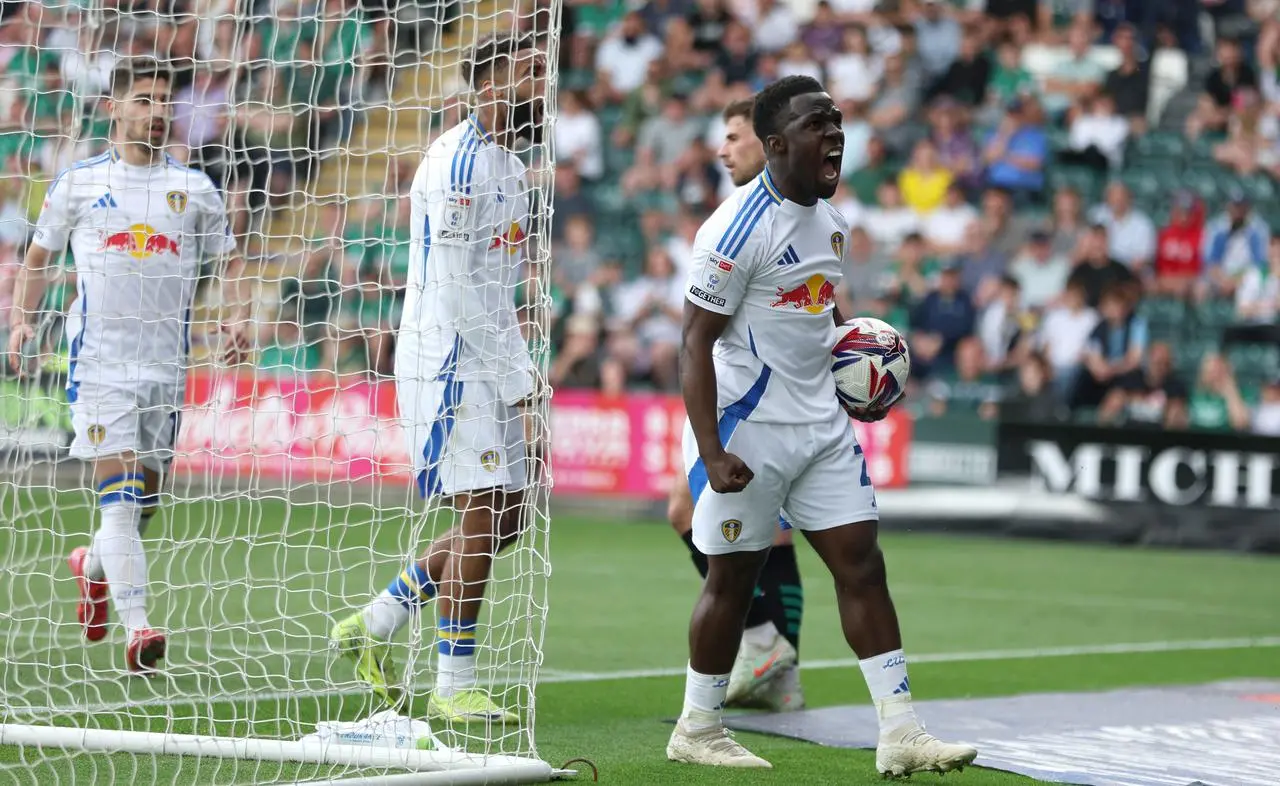 Wilfried Gnonto celebrates scoring 