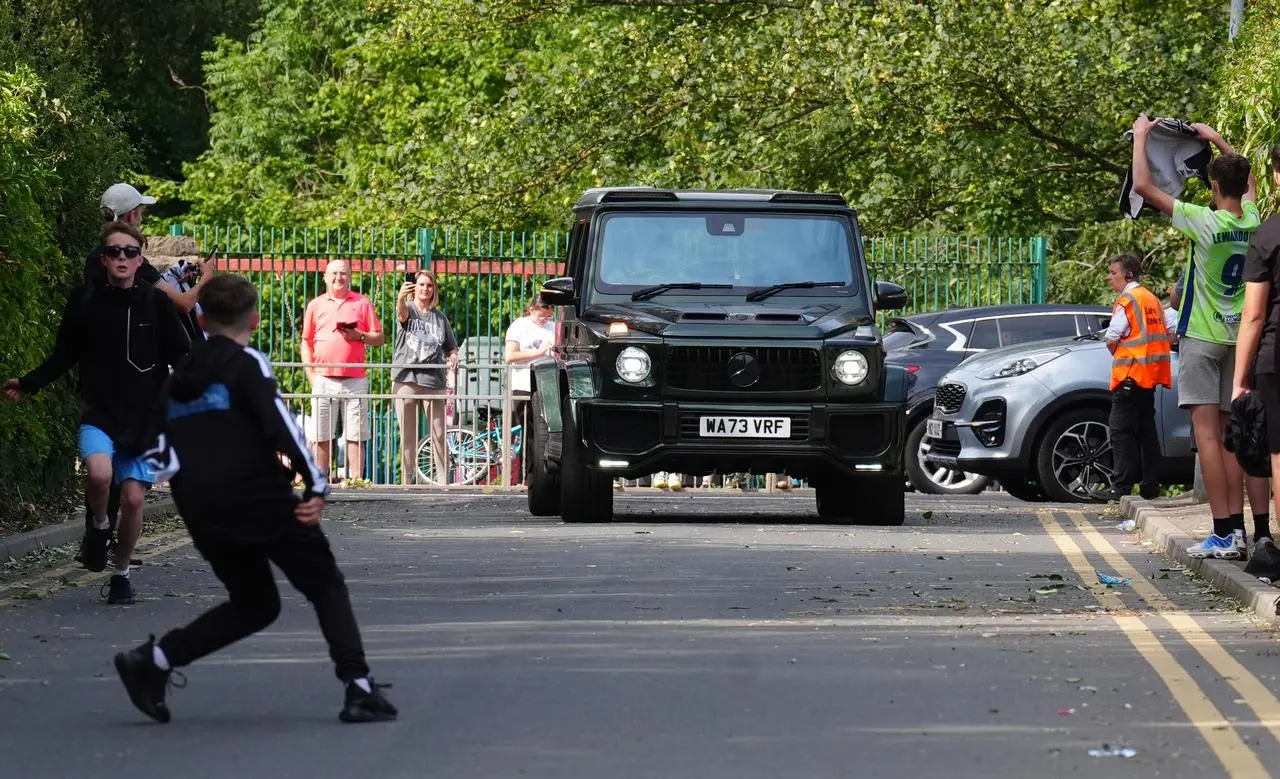 Alexander Isak arriving for training – Wednesday August 6th