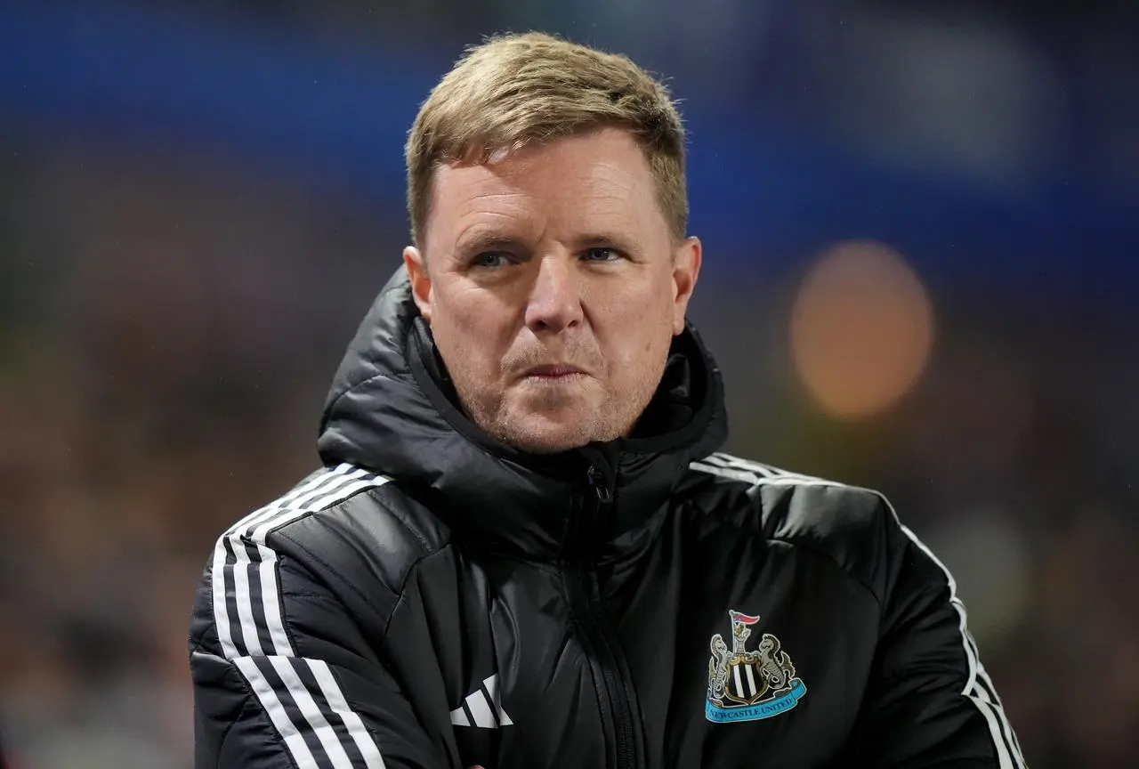 Newcastle head coach Eddie Howe during an FA Cup fourth round match at Birmingham