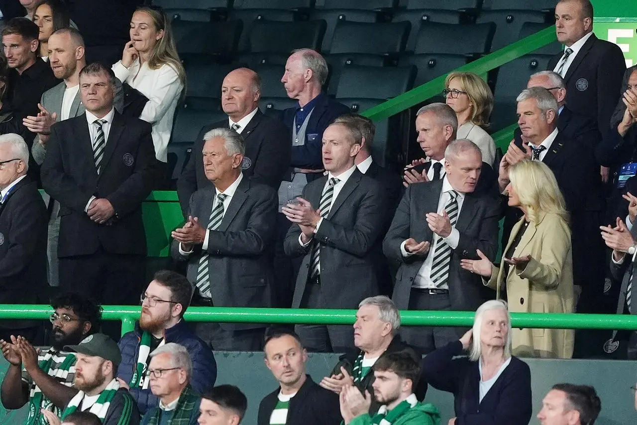 Celtic's board members at Parkhead