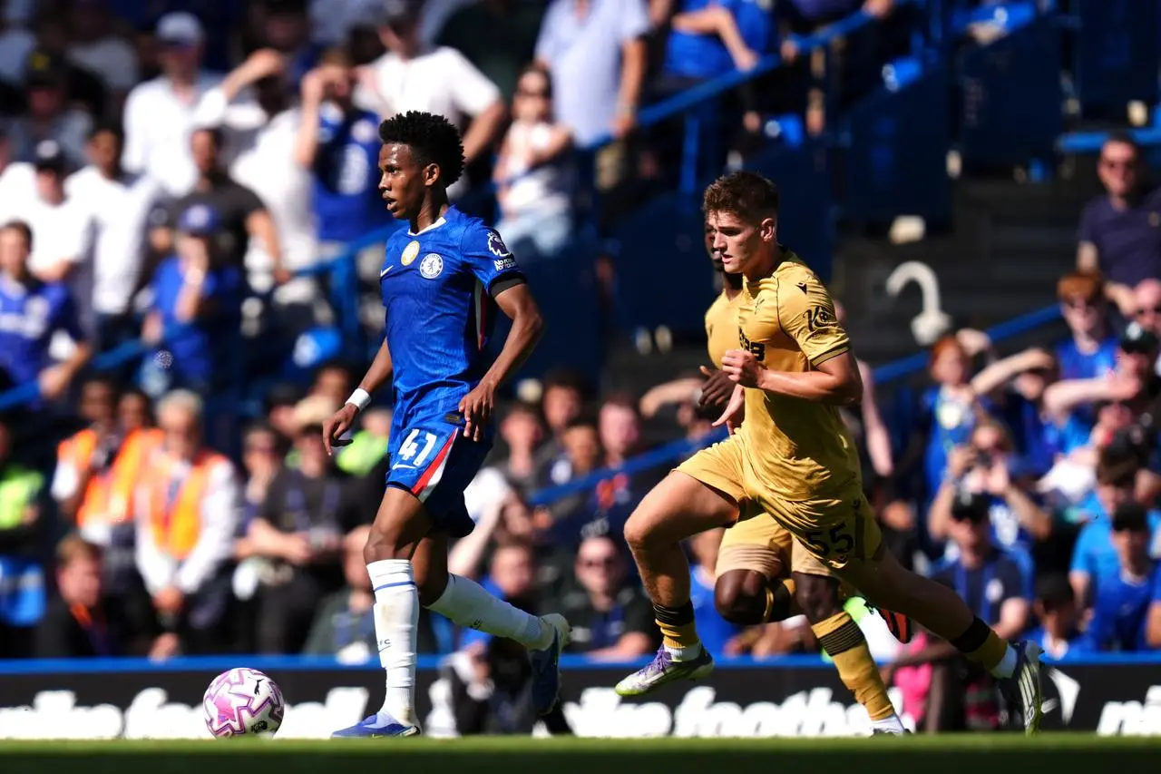 Estevao Willian in action for Chelsea against Crystal Palace