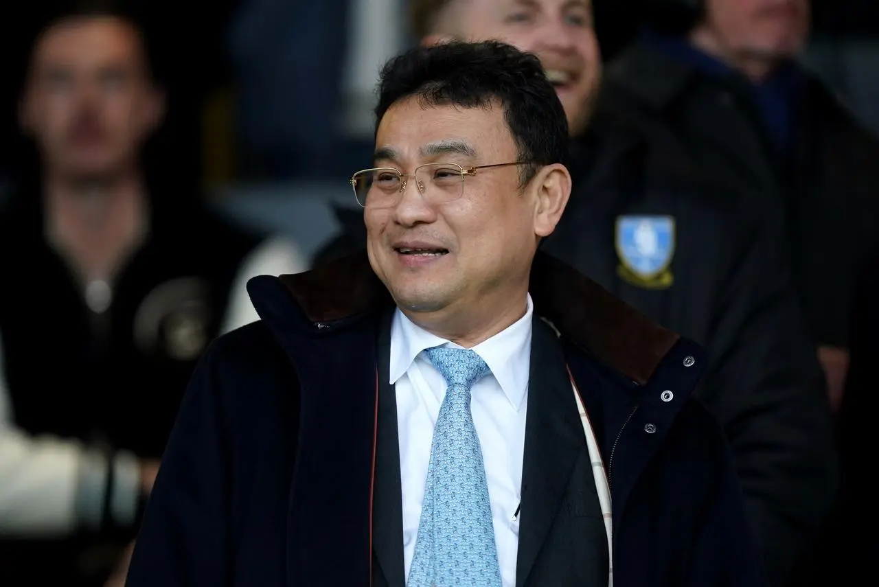 Sheffield Wednesday owner Dejphon Chansiri during the League One game at Peterborough