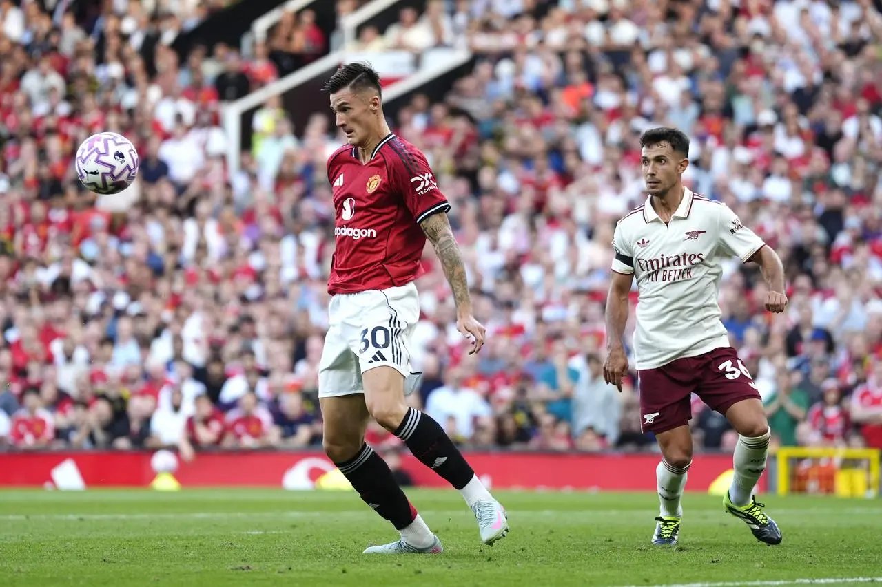 Benjamin Sesko made his United debut off the bench against Arsenal