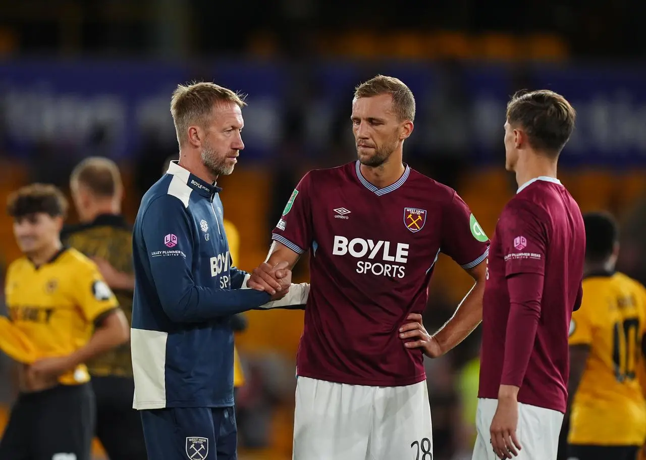 Graham Potter (left)