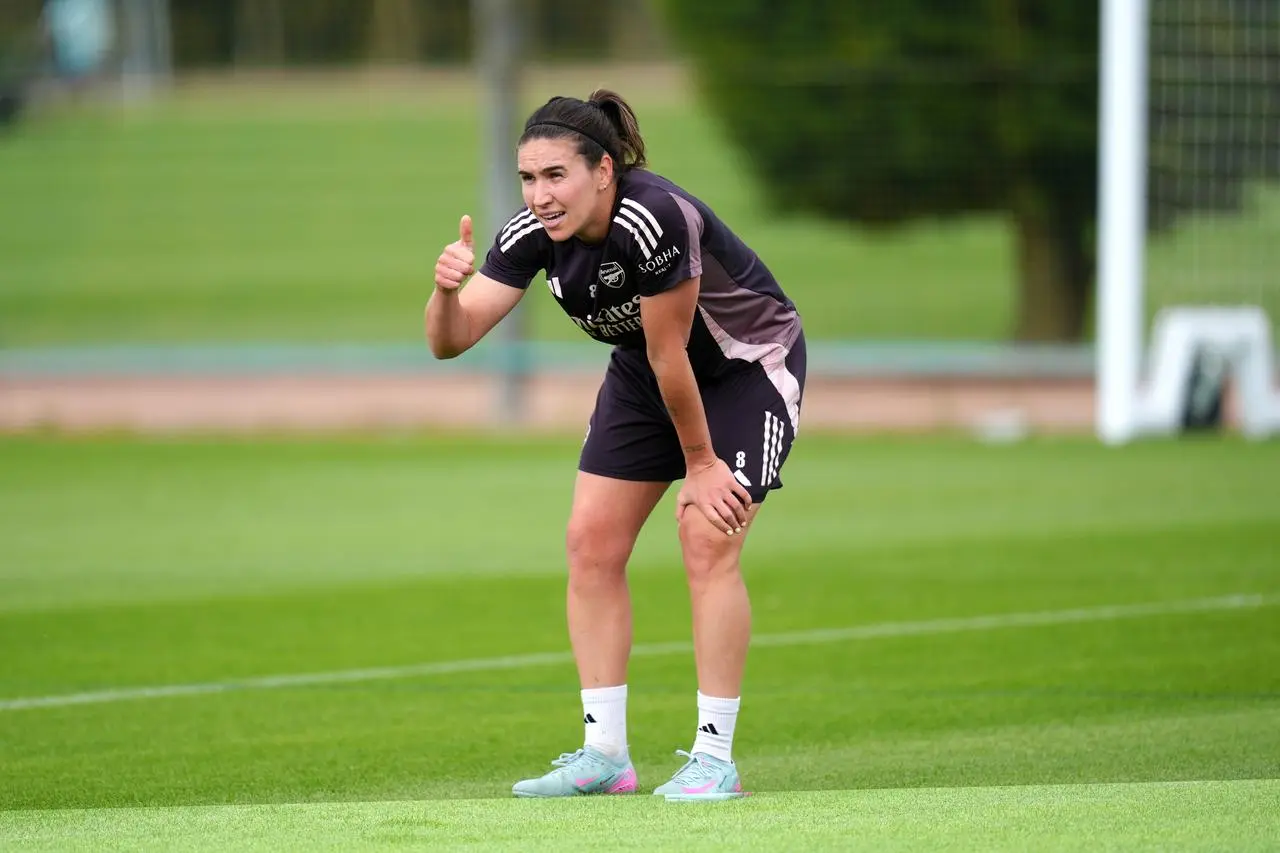 Arsenal’s Mariona Caldentey during a training session