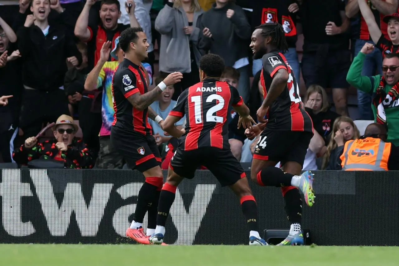 Bournemouth players celebrate
