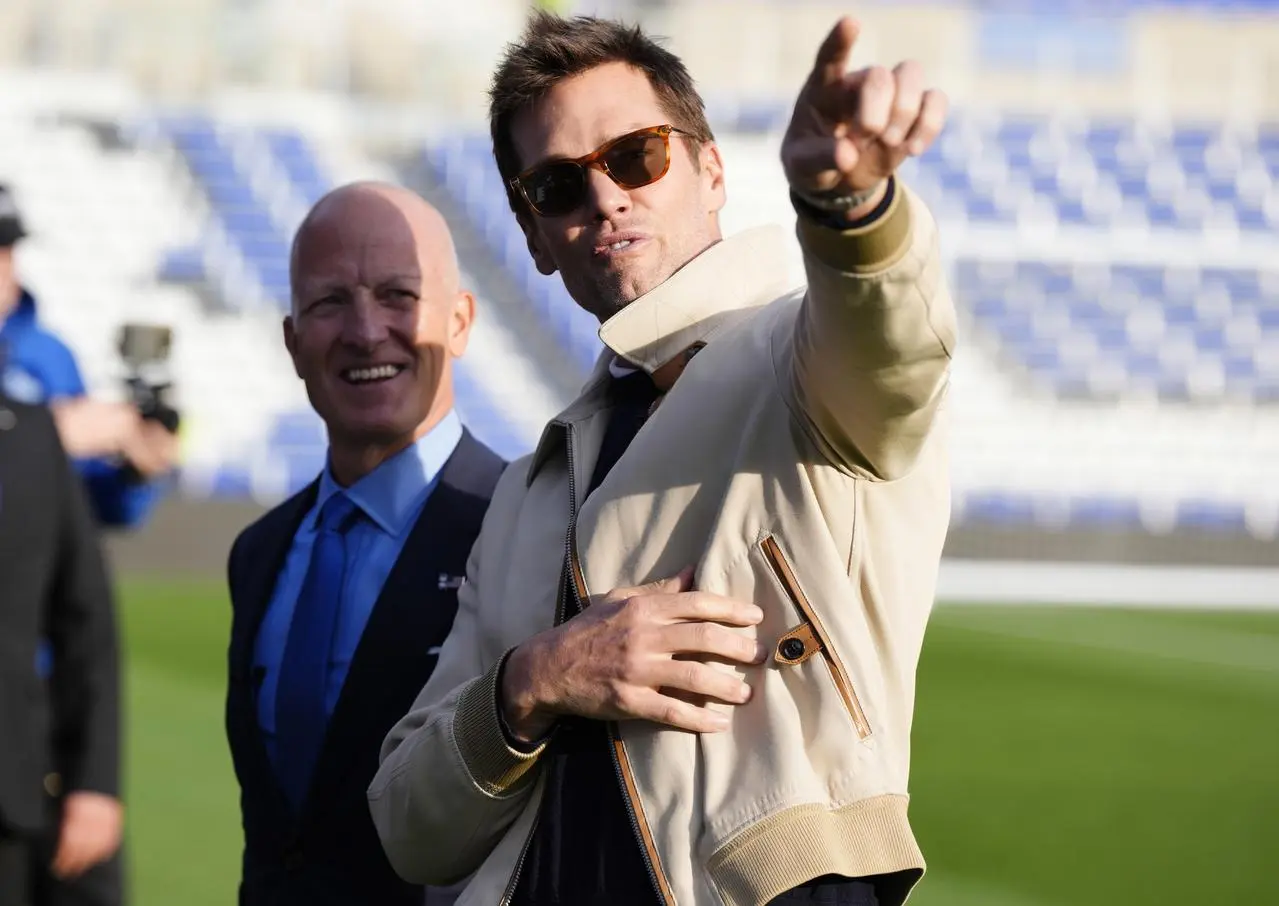 Tom Brady pictured before Birmingham's home game against Wrexham in September 2024