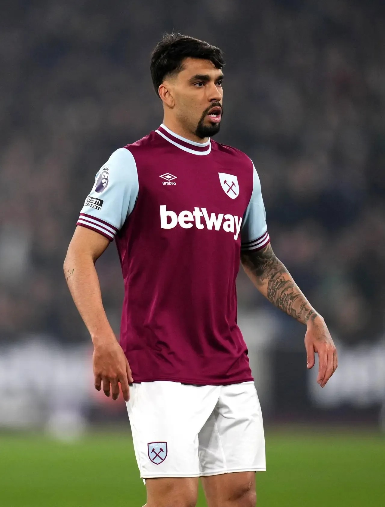 West Ham's Lucas Paqueta in action