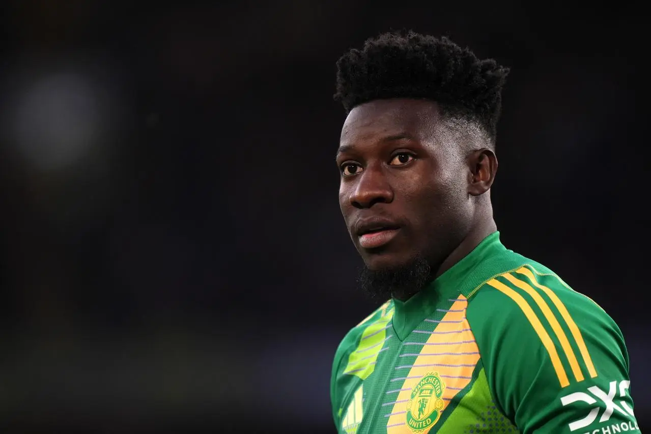 Andre Onana during a game with Manchester United