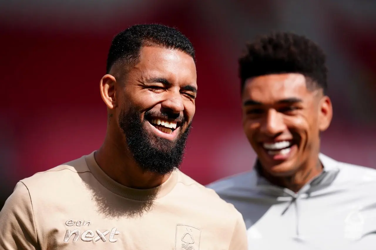 Nottingham Forest's Douglas Luiz, left, and Igor Jesus