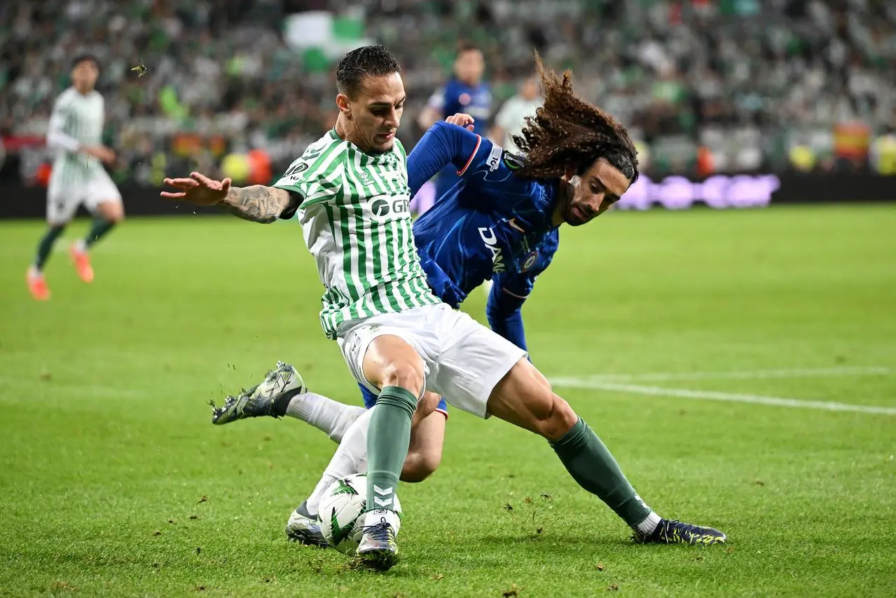 Antony played for Real Betis in the Conference League final