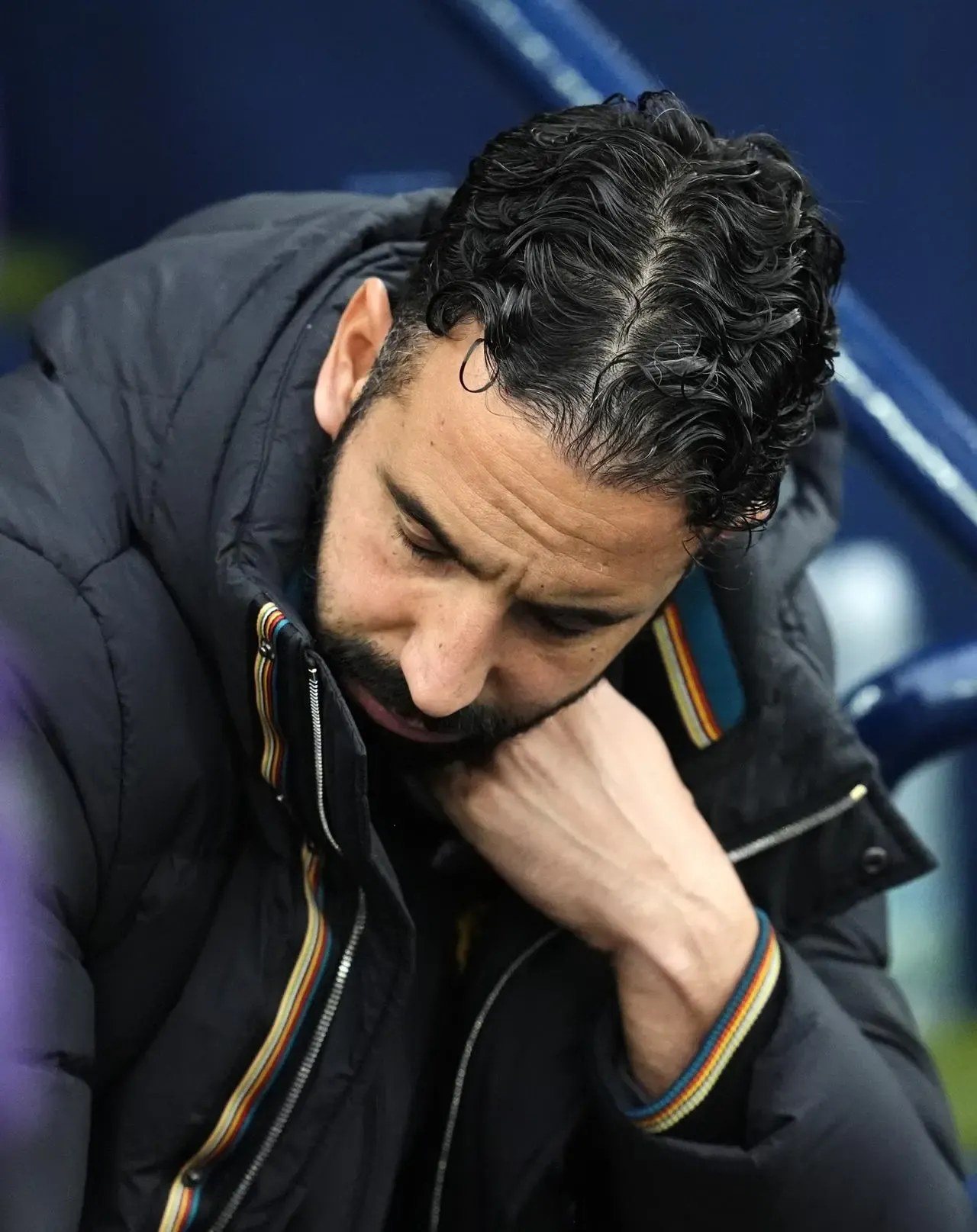 Manchester United manager Ruben Amorim ahead of the derby against Manchester City