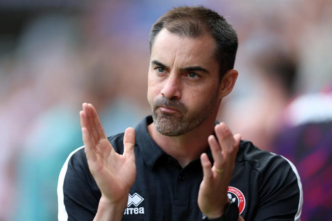 Ruben Selles claps his hands during his brief spell as Sheffield United manager
