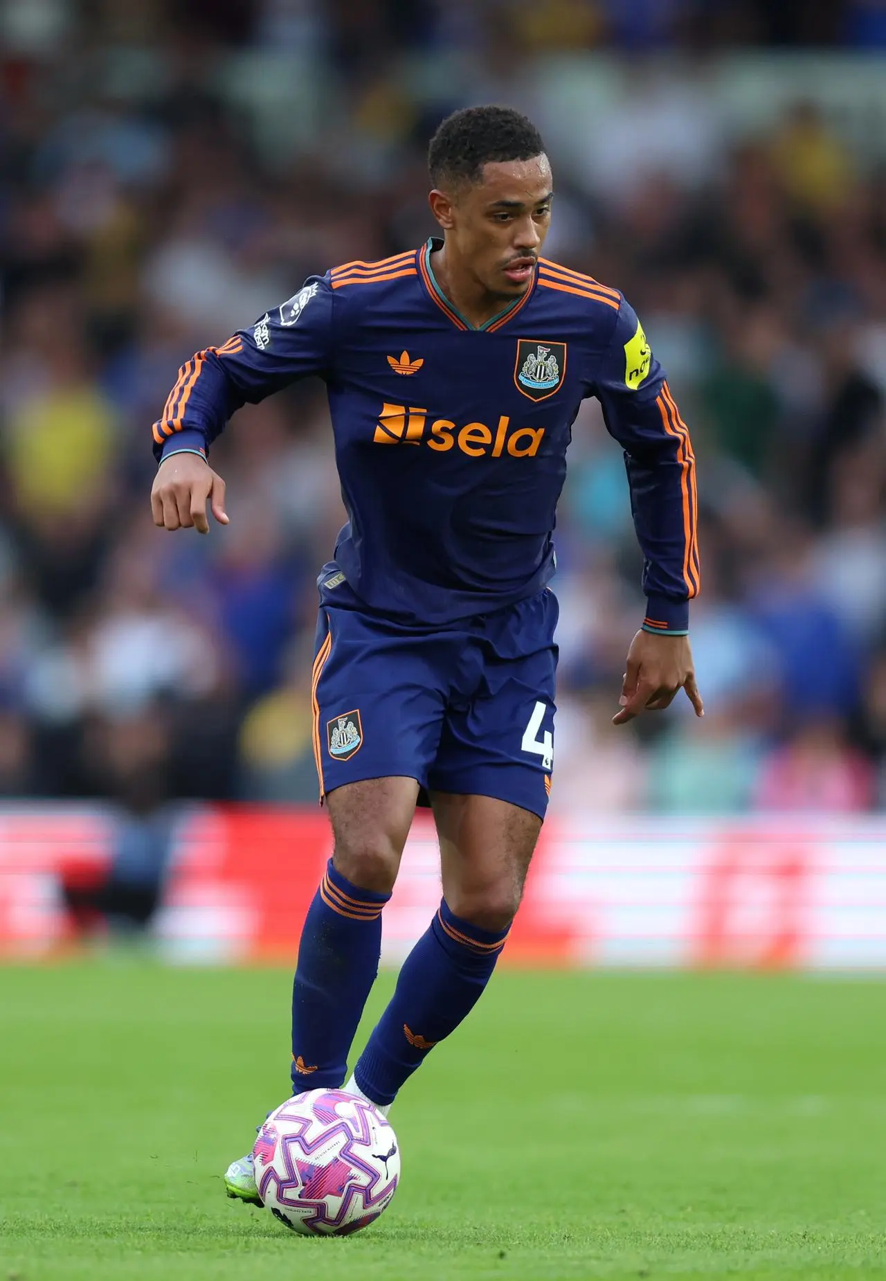 Newcastle’s Jacob Ramsey during a Premier League match at Leeds