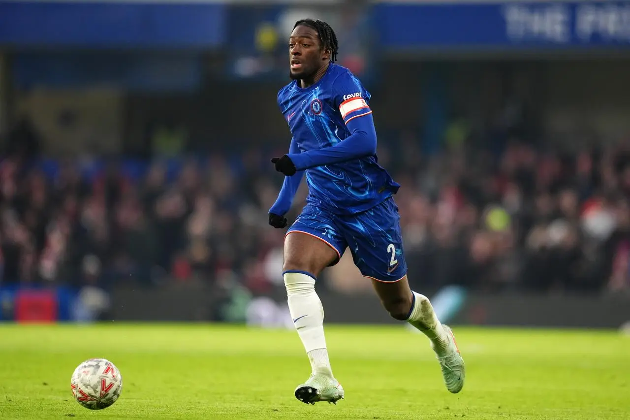 Axel Disasi on the ball in Chelsea's FA Cup tie against Morecambe