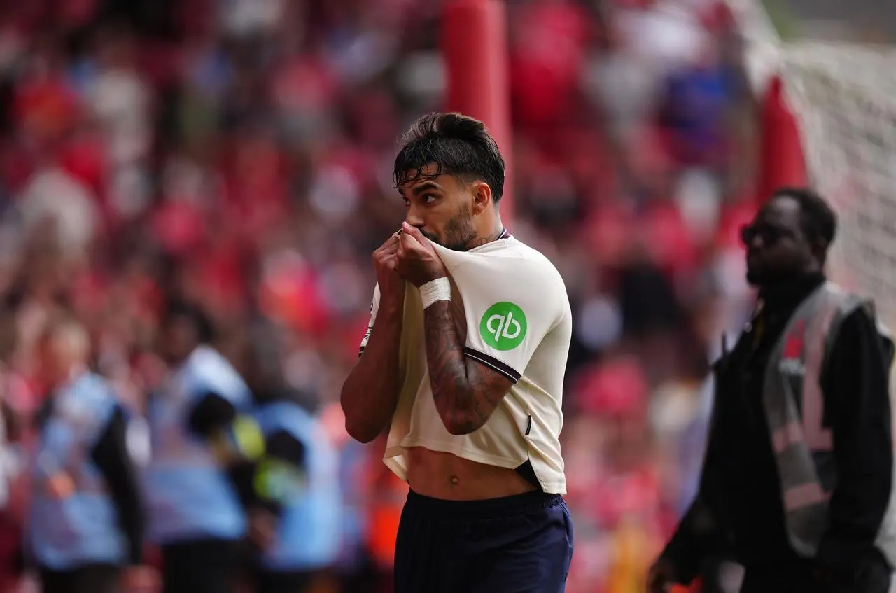 Lucas Paqueta celebrates scoring for West Ham against Nottingham Forest