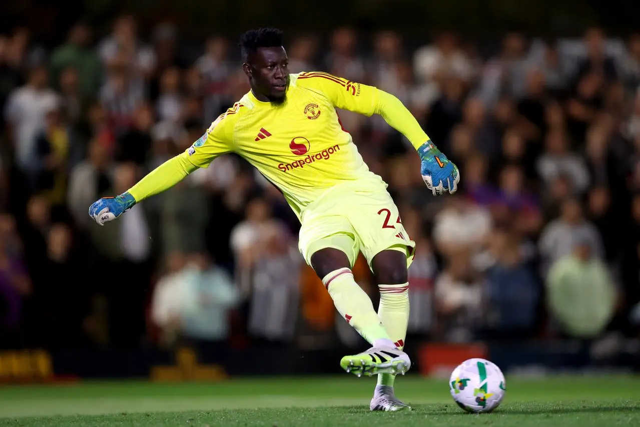 Andre Onana made his only appearance of the season at Grimsby