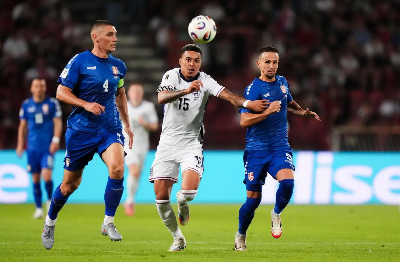 Morgan Rogers battles for the ball