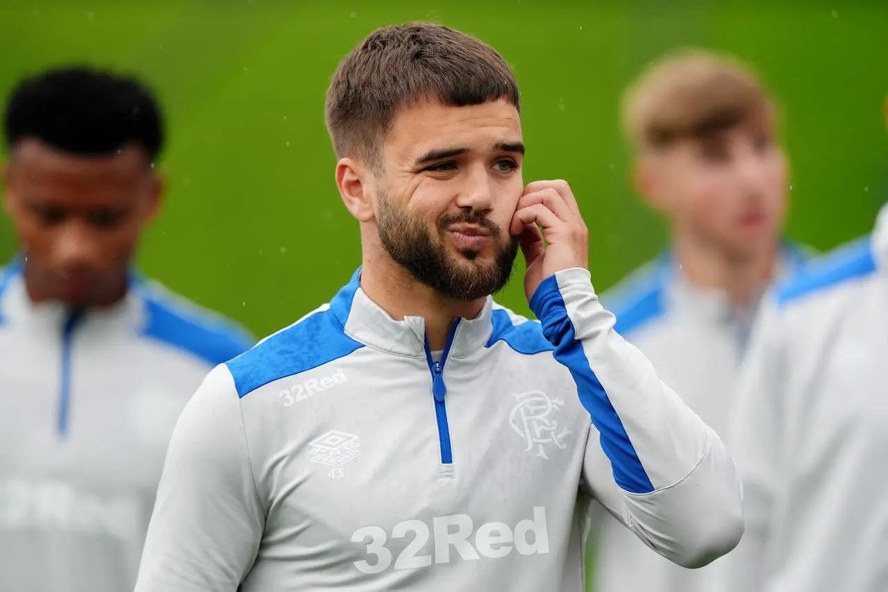 Rangers’ Nicolas Raskin during a training session