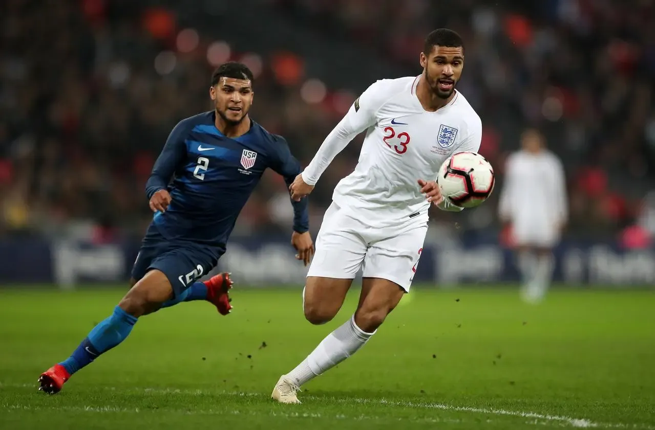 Ruben Loftus-Cheek in action for England against the United States