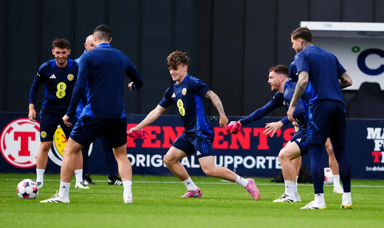 Scotland’s Ben Doak during a training session at Lesser Hampden